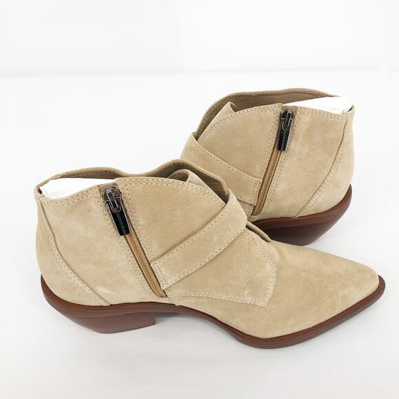 VINCE CAMUTO Women's Ashena Pointed Toe Ankle Boot 6.5 Taupe Suede NWOB - Picture 3 of 11